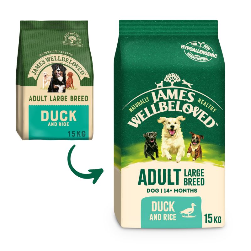 James wellbeloved large best sale breed fish and rice