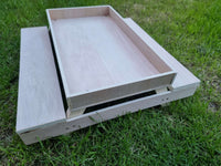 XL Hay Feeder for Giant Rabbits Picnic Table 50Lx50Wx15H cm