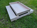 XL Hay Feeder for Giant Rabbits Picnic Table 50Lx50Wx15H cm