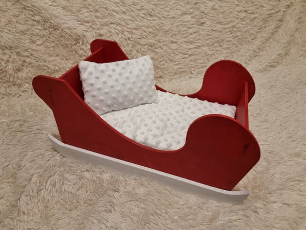 Santa Sleigh for CATS 55Lx30Wx25H cm