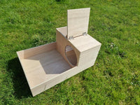 Kaninchenstall aus Holz, Nistkasten 