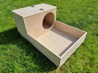 Kaninchenstall aus Holz, Nistkasten 