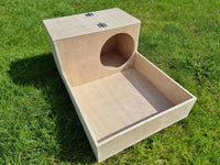 Kaninchenstall aus Holz, Nistkasten 