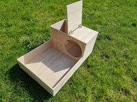 Kaninchenstall aus Holz, Nistkasten 