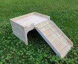 Tortoise Hedgehog House Castle small animal hideaway 60Wx30Hx35D cm