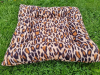 Cheetah Fleece Burrow snuggle bed pillow for rabbits, guinea pigs, cats, hedgehogs and other small animals