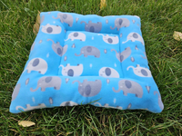 Blue Elephant Snuggle Bed pillow Bun Snuggle Bunny Bed Bunny Rabbit pillow for Rabbits, Guinea pigs and other small animals