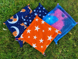 Reversible Double Sided Hammock with 4 clips for guinea pigs, chinchillas, squirrels, rats, hamsters and other small animals