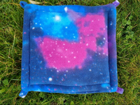 Orange White Stars Reversible Double Sided Hammock for guinea pigs, chinchillas, squirrels, rats, hamsters and other small animals