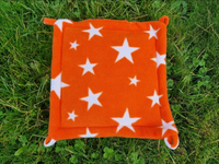 Blue/Orange Fox Reversible Double Sided Hammock for guinea pigs, chinchillas, squirrels, rats, hamsters and other small animals