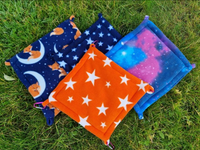 Reversible Double Sided Hammock with 4 clips for guinea pigs, chinchillas, squirrels, rats, hamsters and other small animals