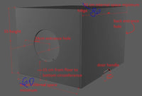 Cat litter tray enclosure furniture cabinet to hide litter box 12mm plywood