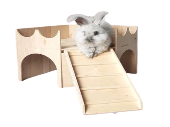 XL Corner Castle Rabbit hutch house