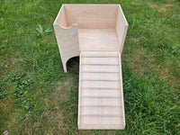 Large Tortoise Hideout Castle Large With High Walls For Tortoise, Guinea pig, Hamster, Mice, Rats small animal exercise hutch