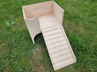 Large Tortoise Hideout Castle Large With High Walls For Tortoise, Guinea pig, Hamster, Mice, Rats small animal exercise hutch
