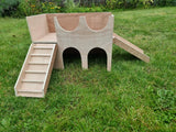 Guinea Pig House with two ramps