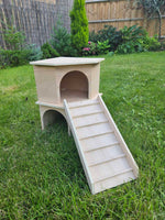 Hermann’s Tortoise Two Storey Tortoise Table Vivarium House 35Hx25Dx25W cm