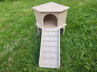 Hermann’s Tortoise Two Storey Tortoise Table Vivarium House 35Hx25Dx25W cm