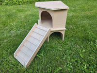 Hermann’s Tortoise Two Storey Tortoise Table Vivarium House 35Hx25Dx25W cm