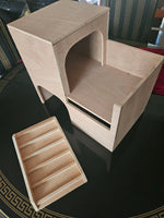 Tortoise Table Vivarium House 40Wx24Dx35H cm flat roof