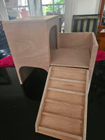 Tortoise Table Vivarium House 40Wx24Dx35H cm flat roof