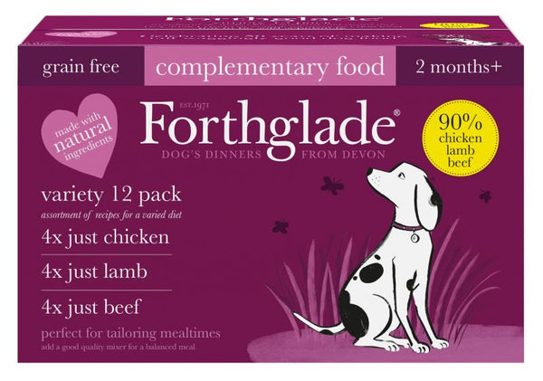 Forthglade Just 90 Grain Free Dog Mixed Pack Dog Food PETSGANG