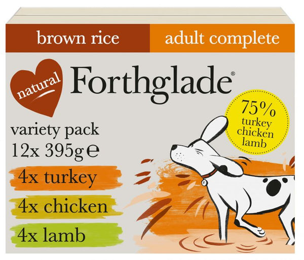 Forthglade Complete Meal Adult Dog - Brown Rice Mixed Pack Dog Food
