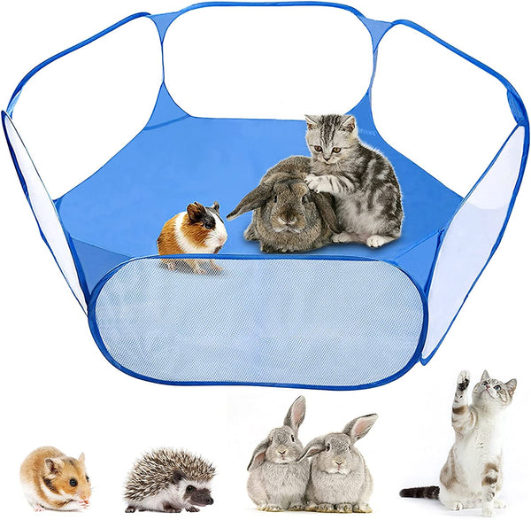 Foldable Pet Playpen Cage Play Tent Fence