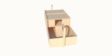 2 Tier House Tortoise Table