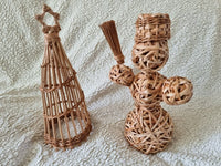 Arbre de Noël et bonhomme de neige Porte-foin Lapin Jouet Saule