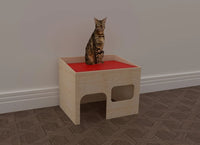 Cat House Sofa Bed Cuddle Snuggle Area on Top Playhouse