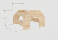 Wooden Connecting Tunnel Hamster Cage House