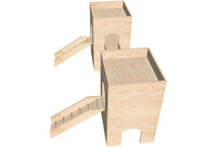 2 Tower Turrets Guinea Pig Hutch House