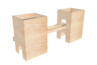 2 Tower Turrets Guinea Pig Hutch House