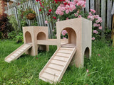 Two Towers Rabbit hutch house