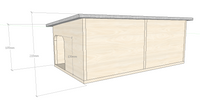 Double hedgehog Hibernation house shelter
