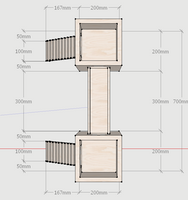 Two Tower Turret Hamster Cage House