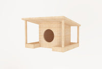 With Feeder Bird Cage House