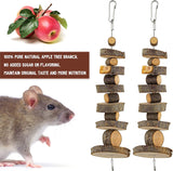 Natural Organic Apple Wood Chew Toys 2 Pack