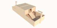 2 Tier House Tortoise Table