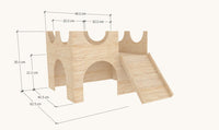Castle With Porch Rabbit Hutch House