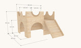 Castle With Porch Rabbit Hutch House