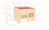 Cat House Sofa Bed Cuddle Snuggle Area on Top Playhouse