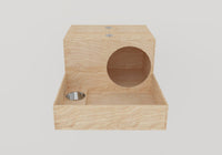 Kaninchenstall aus Holz, Nistkasten 