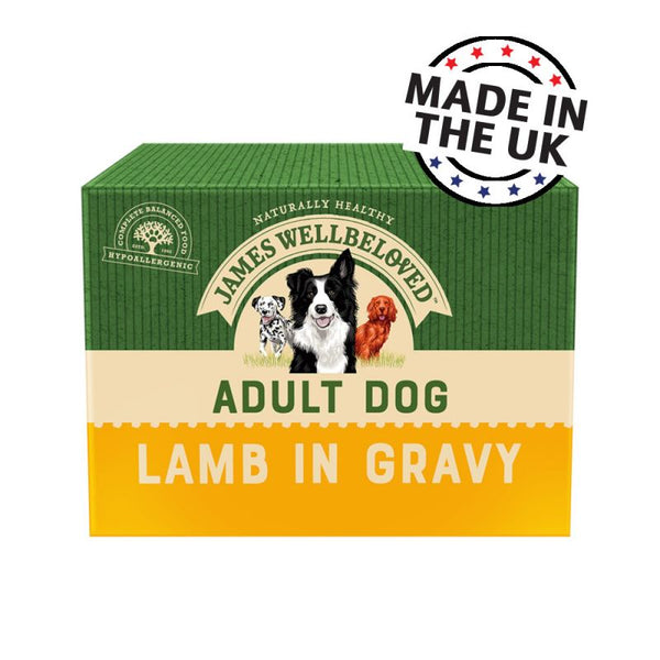 James Wellbeloved Adult Pouches - Lamb with Rice Dog Food