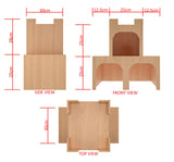 Triple Hop Up Rabbit Hutch House