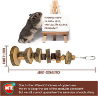 Natural Organic Apple Wood Chew Toys 2 Pack