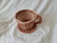 Cup Hay Holder Rabbit Toy Willow