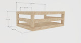 Rectangular With Entrance & Hole Hanging Chinchilla Cage Ledge