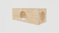 Langer Hamsterkäfigtunnel aus Holz mit 4 Löchern 